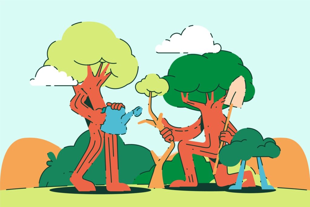 Trees communicate with human